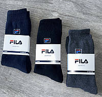 Шерстяные махровые носки "Fila", 42-46 р-р. Носки мужские ассорти, зимние носки