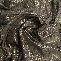 Ткань стрейч сетка с напылением и рисунком Южная Корея серый