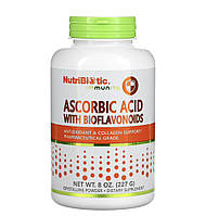 Аскорбінова кислота з біофлавоноїдами NutriBiotic, кристалічний порошок 227 г( термін до 11.26 )