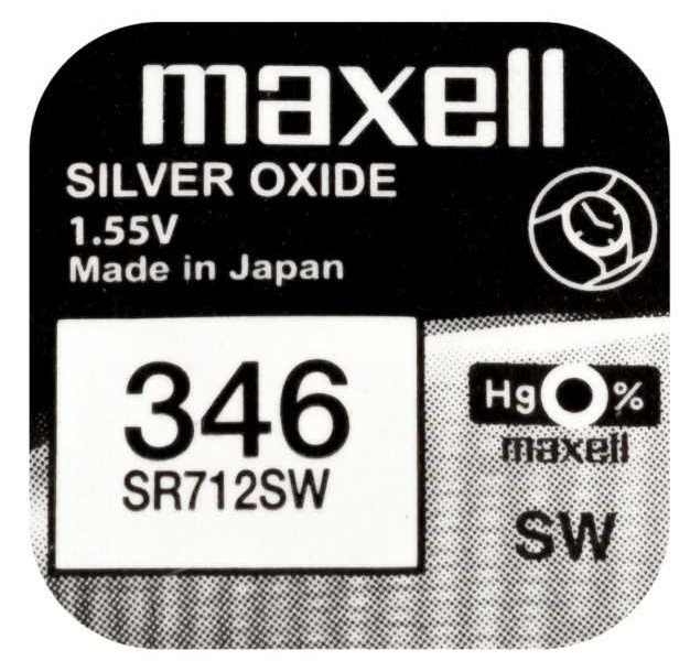 Батарейка MAXELL SR712SW 346 1шт годинникова