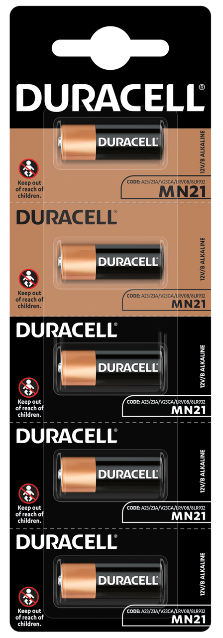 Батарейка DURACELL MN21 уп. 1х5 шт.