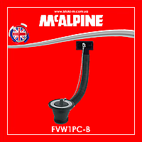 Слив для умывальника 1 1/4х70 мм прямоугольный перелив FVW1PC-В McAlpine