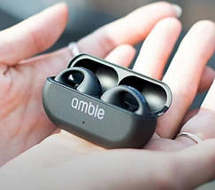 Навушники Ambie Sound AM-TW01 Tws Бездротові Bluetooth вкладки сенсорні з мікрофоном для спорту, фото 4