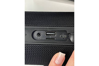 Портативна Bluetooth-колонка Jbl Charge E8+ бездротова акумуляторна FM радіо USB Чорний, фото 5