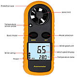 Анемометр GM816, вимірювач швидкості вітру, фото 4