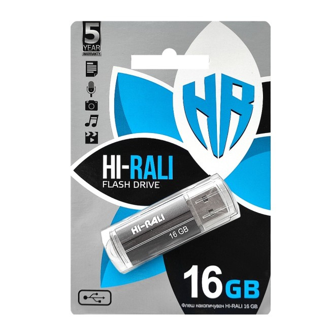 Флеш-накопичувач USB 16GB Hi-Rali Corsair Series Nefrit (HI-16GBCORNF)