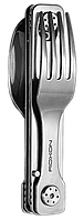 Набір столових приборів Roxon C1 3 in1 (ложка, виделка, ніж), сірий