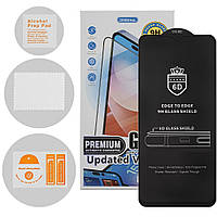 Защитное стекло 6D Premium Glass 9H Full Glue для Samsung G990 Galaxy S21 FE, в упаковке с салфетками