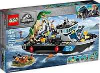 Конструктор LEGO Jurassic World Втеча динозавра Баріонікса на катері 76942