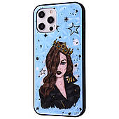 Чохол для Apple Iphone 12 Pro Max королева. Колір блакитний LO-52