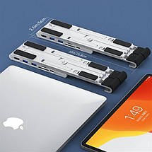 USB HUB Choetech 6в1 HUB-M43 2USB Type-C-HDMI-SD-TF-USB Grey, фото 4