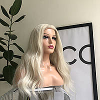 Парик KITTO HAIR в цвете платиновый блонд с имитацией кожи головы 80 см 750