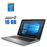 Ультрабук HP 250 G6 /15.6"/Core i3 2 ядра 2.0GHz/16GB DDR4/ 480GB SSD/HD Graphics 520 / WebCam