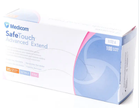 Рукавички Medicom SafeTouch рожеві 100 шт./пач. розмір XS