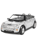 Детская коллекционная машинка Mini Cooper S Kinsmart KT5089W инерционная (Серебристый)