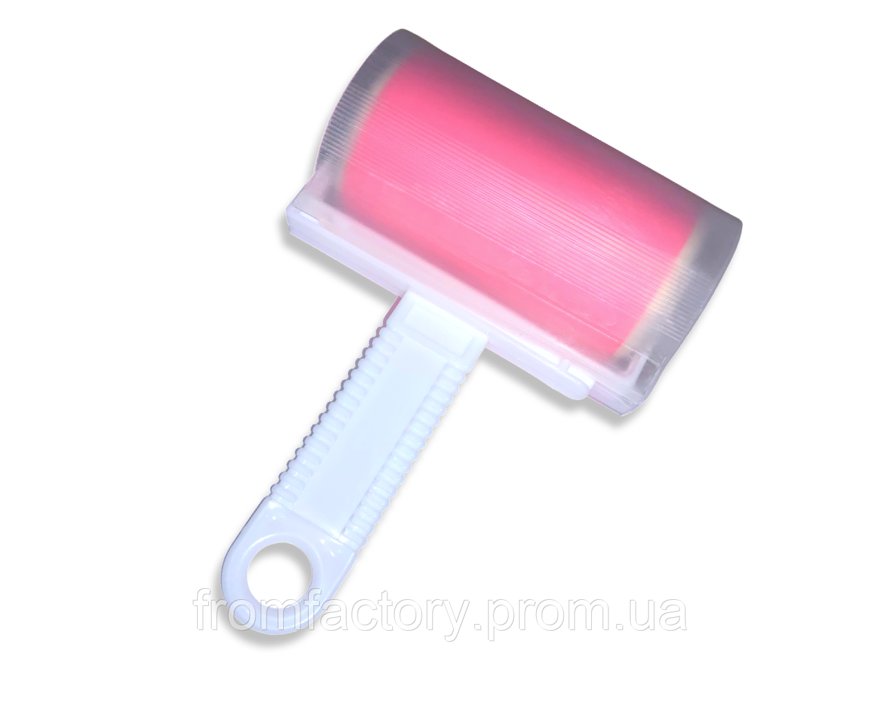 Ролик для чищення одягу силіконовий без відривань у чохлі 17см:Рожевий