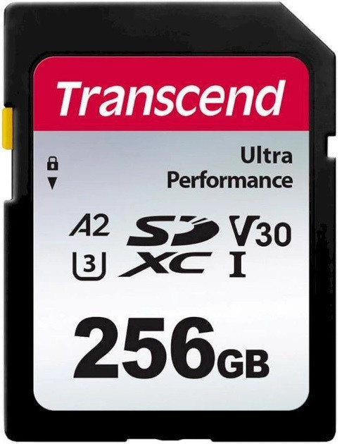Transcend Карта пам'яті SD 256GB C10 UHS-I U3 A2 R160/W90MB/s 4K, фото 1