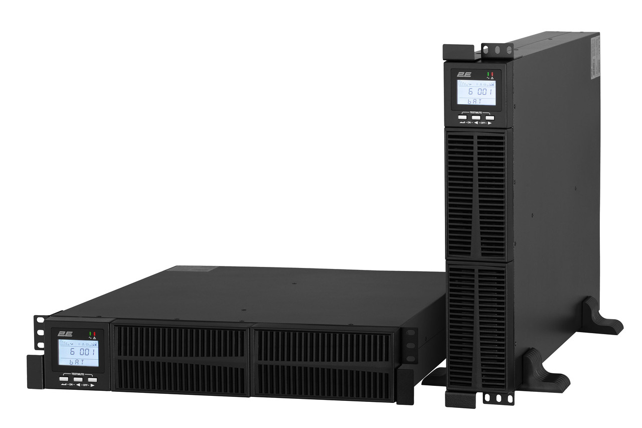 2E Джерело безперебійного живлення OD3000RT, 3000VA/2700W, RT2U, LCD, USB, 4xSchuko, фото 1