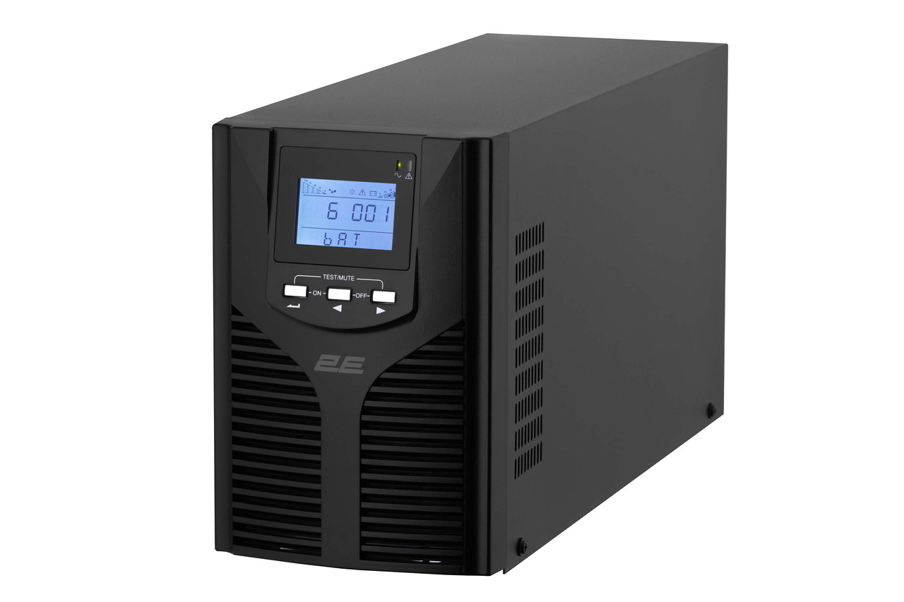 2E Джерело безперебійного живлення OD2000, 2000VA/1800W, LCD, USB, 3xSchuko, фото 1