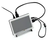 Чохол для Raspberry Pi та LCD TFT 5 &#039;&#039; USB - чорний та білий - Waveshare 11015