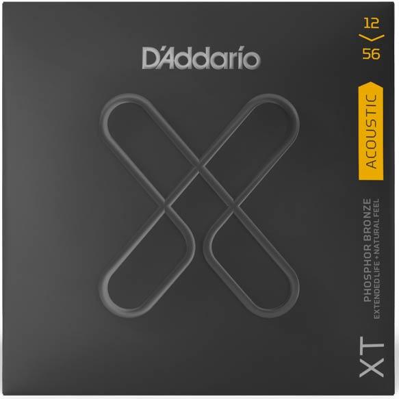 Струни для акустичної гітари D'Addario XTAPB1256 XT Phosphor Bronze Light Top / Medium Bottom (12-56), фото 1
