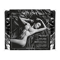 Простыня из винила Fetish Tentation Wet Love Black 220x200 см ( SO8286 )