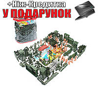 Військовий набір солдатиків укріплень зброю танки човна 130 шт C