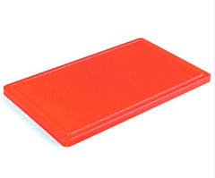 Дошка кухонна FoREST Resto Line червона з жолобом 40х30 см h2 см пластик (460143)