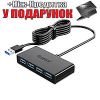 Хаб ORICO G11-H4-U3 с поддержкой USB 3.0, OTG, дополнительного питания