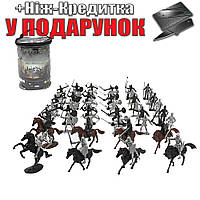 Військовий набір солдатиків  кавалерії та піхоти 48 шт