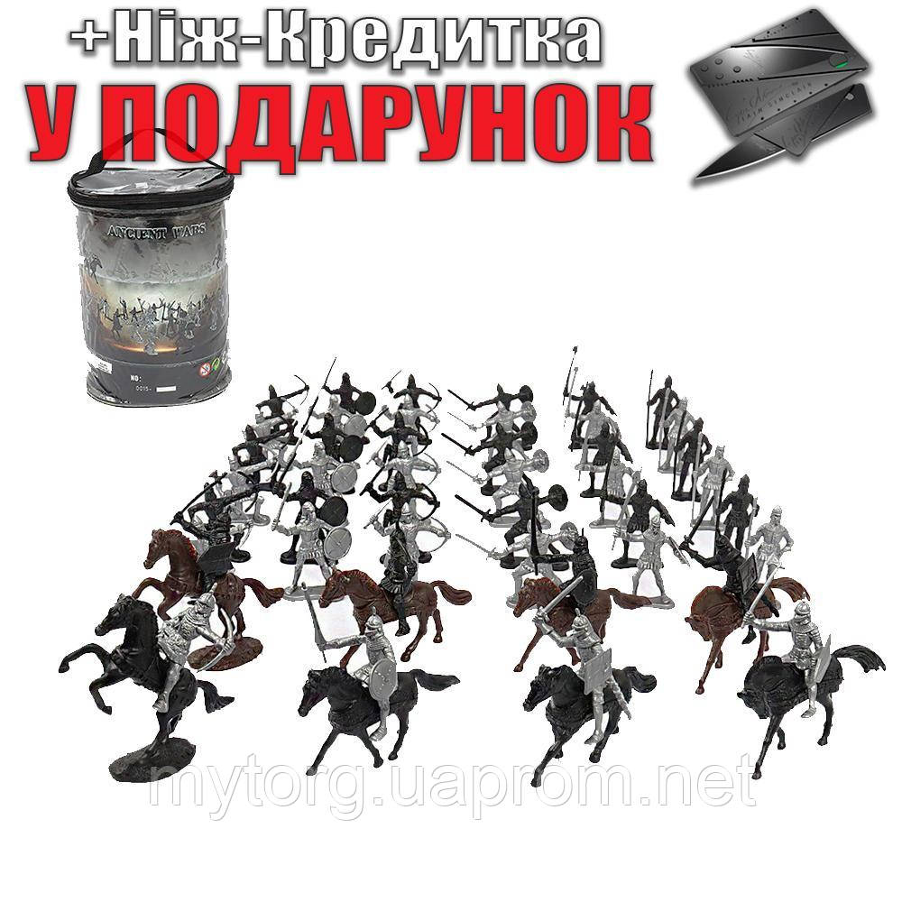 Військовий набір солдатиків  кавалерії та піхоти 48 шт