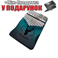 Калимба Cega на 17 язычков Ручное фортепиано Синий