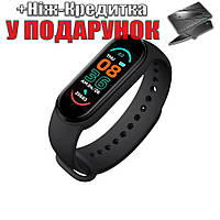 Фітнес браслет Smart Band M6 з вимірюванням кисню і тиску. Смарт годинник. Фітнес трекер  Чорний