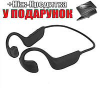 Гарнітура Bluetooth бездротова спортивна з кістковою провідністю звуку G-100 Чорний