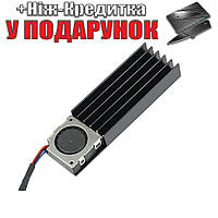 Радиатор активного охлаждения алюминиевый XT-XINTE для M2 SSD до 2280 5V Черный