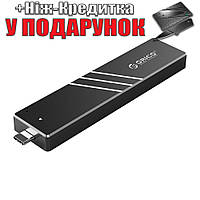 Внешний корпус для SSD накопителя М2 typeM Orico 10 Гбит/с алюминиевый корпус typeM Черный