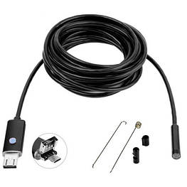 10 м USB/MicroUSB камера, 5.5 мм, бороскоп, ендоскоп Android