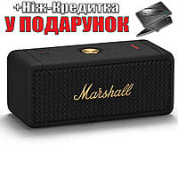 Колонка Marshall Emberton Bluetooth IPX7 в ретро стиле BLACK AND BRASS