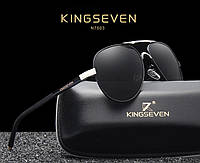 Мужские поляризационные солнцезащитные очки KINGSEVEN N7503 Silver Gray