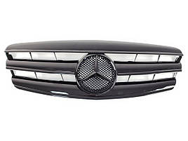 Решітка радіатора на Mercedes S-Class W221 2005-2009 рік CL-Look (Чорна)