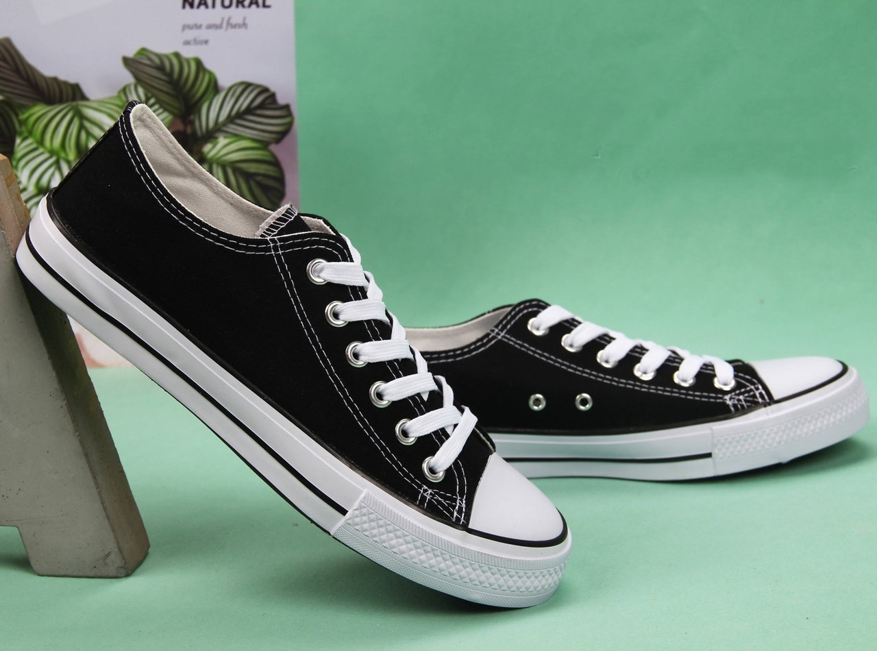 SALE! Жіночі кеди по ти-пу Converse чорний з білим