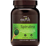 Спіруліна для спорту GNC Earth Genius Spirulina 100 Caps FT, код: 7719581