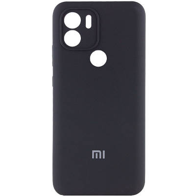 Чехол Silicone Cover Full Camera (AA) для Xiaomi Redmi A1+ / A2+ Full camera, Чорний / Black
