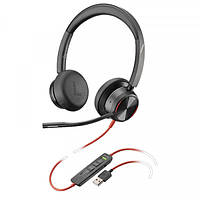 Гарнитура Plantronics Blackwire 8225-M USB-A 2.2м 32Ом ANC black