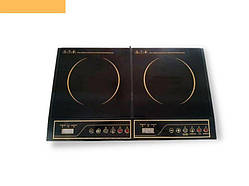 Настільна індукційна керамічна плита на 2 конфорки 4200Вт XPRO RB-817 (RB-817_2133)