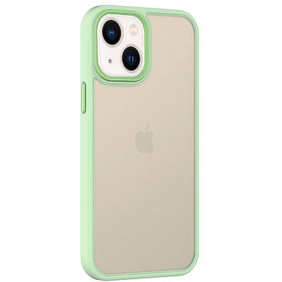 TPU+PC чохол Metal Buttons для Apple iPhone 13 (6.1") TPU+PC, Салатовий