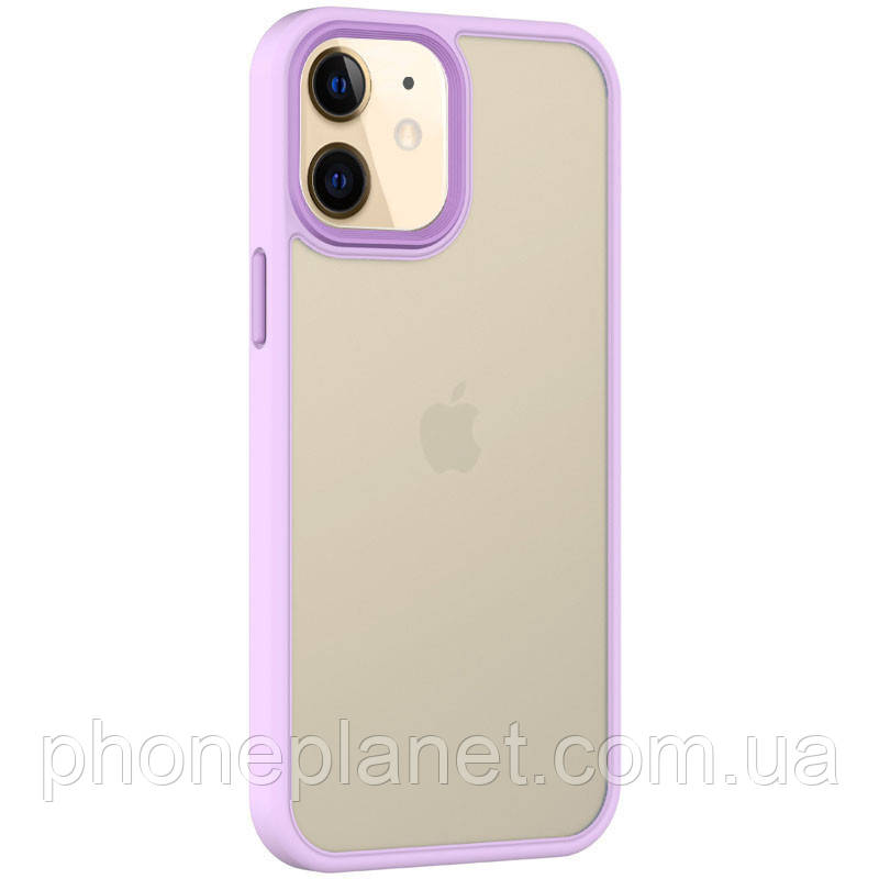 TPU+PC чохол Metal Buttons для Apple iPhone 11 (6.1") TPU+PC, Бузковий