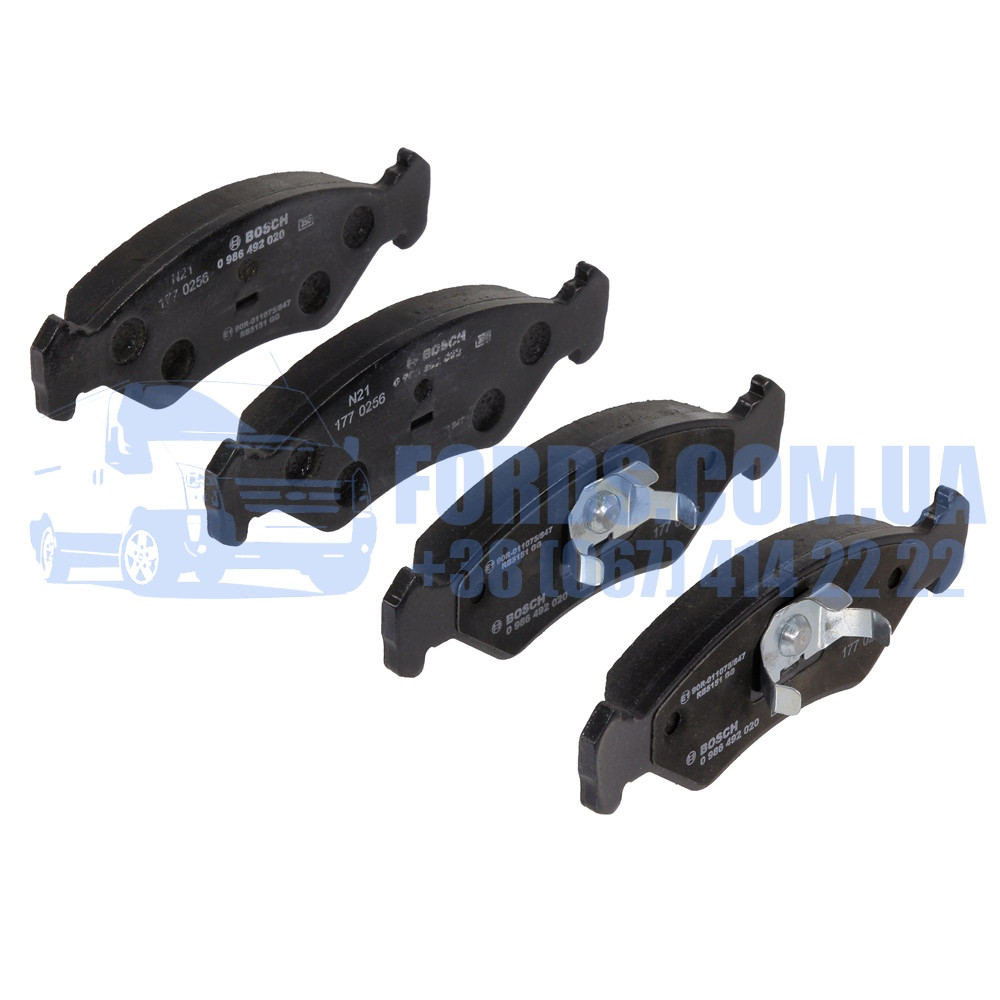 Колодки гальмівні передні FORD FIESTA 1989-2000 BOSCH