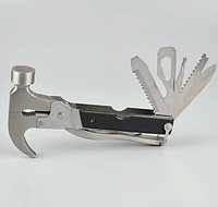 Молоток мультитул с прорезиненной ручкой Набор инструментов 18 в 1 Tac Tool Многофункциональный в Чехле