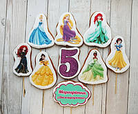 Набор№5 пряники принцессы Диснея съедобные топперы в торт фигурки персонажи герои декор украшения
